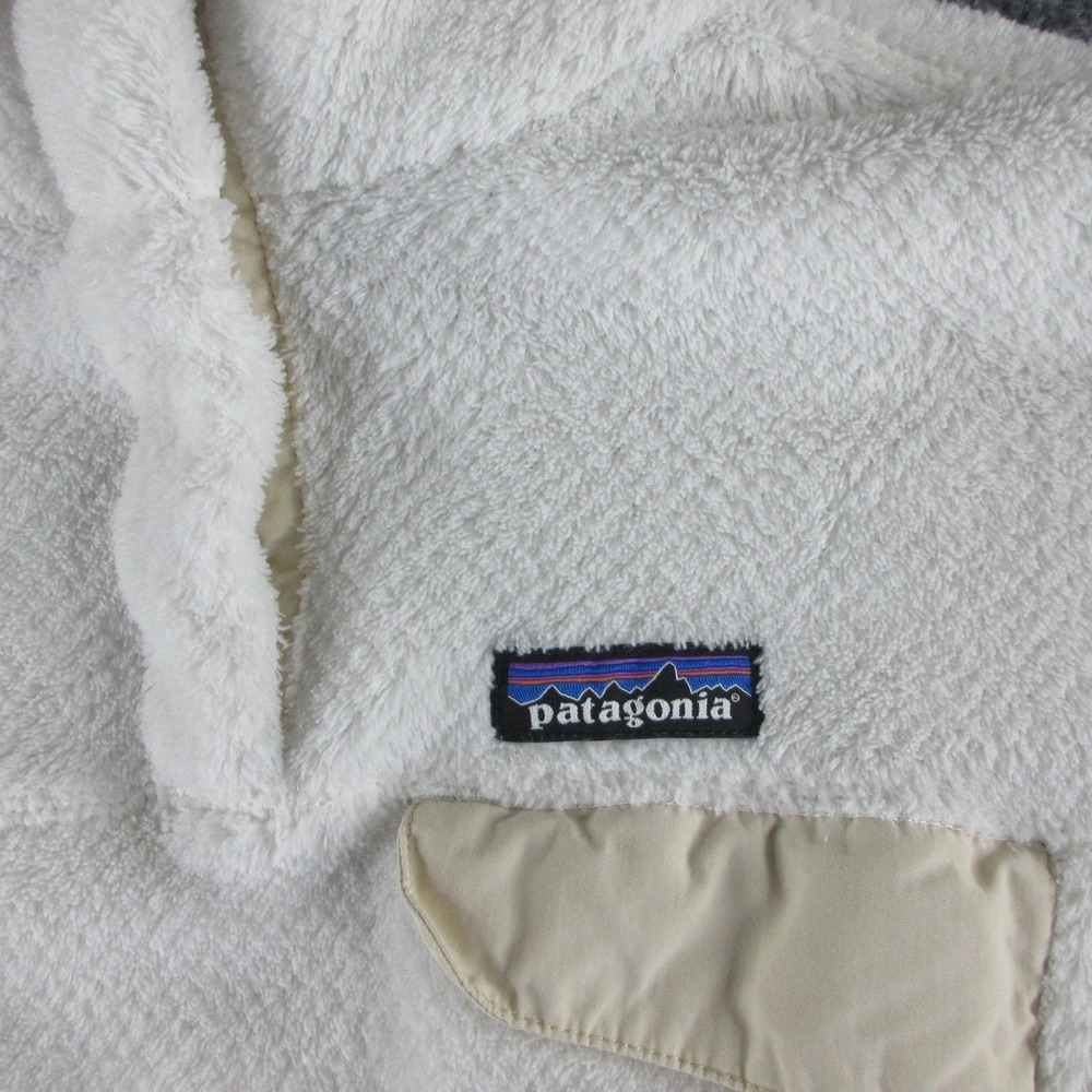 Patagonia Jacket Womens S White Los Gatos Fleece 1/4 Snap Pullover Outdoor - Picture 2 of 9